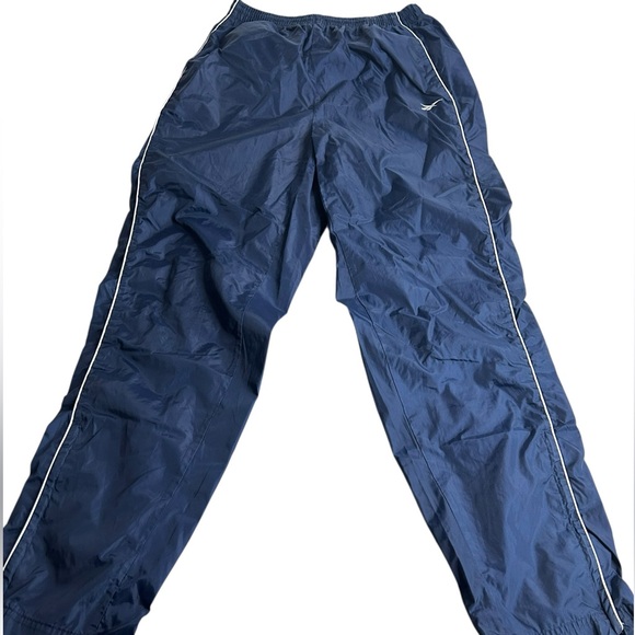 Reebok Other - Vintage Reebok Men’s Navy Nylon Track Pants‎ Lined Size Large 90s Y2K